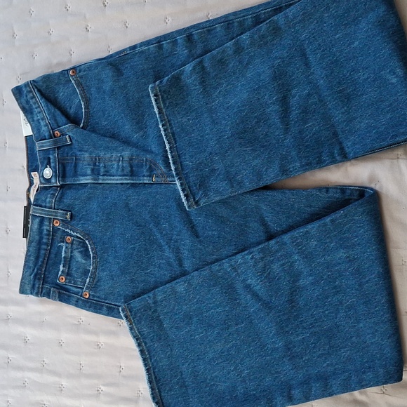 New Levi's Ribcage Straight Jazz Pop Nwt Sz 26 - Picture 2 of 14